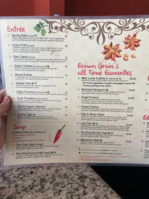Brown Grain Thai Restaurant (Online Order Available)