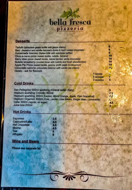 Bella Fresca Pizzeria