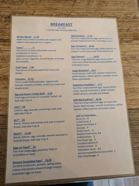Saffs Cafe