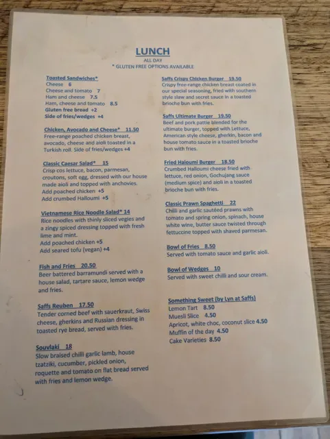 Saffs Cafe