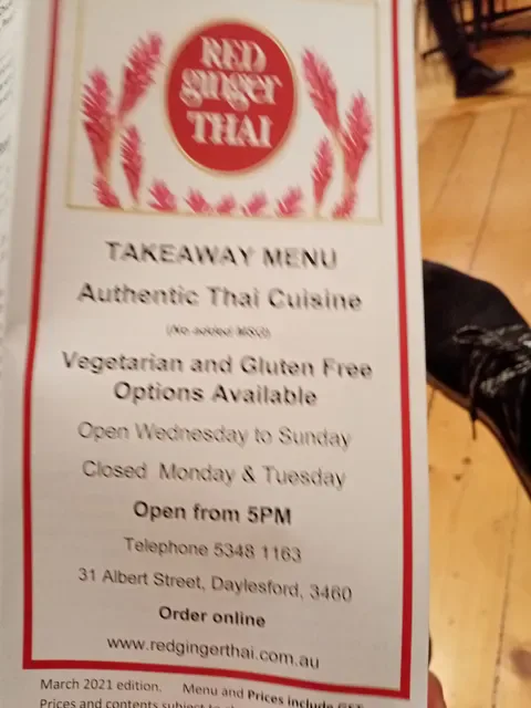 Red Ginger Thai