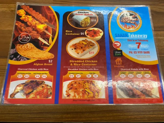 Sahar Takeaway Dandenong
