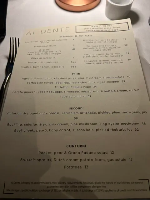 Al Dente Enoteca Restaurant