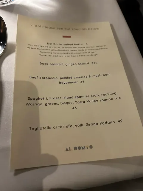 Al Dente Enoteca Restaurant