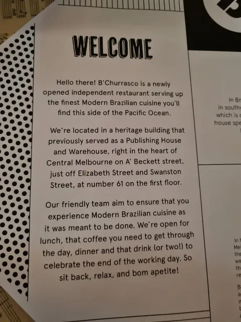 B'Churrasco Brazilian BBQ Restaurant Melbourne