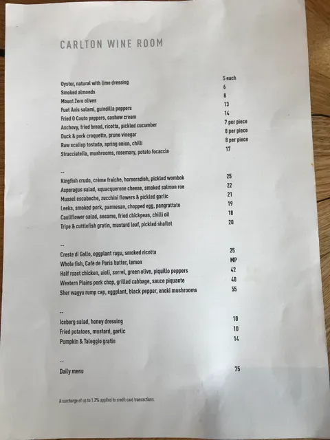 Carlton Wine Room