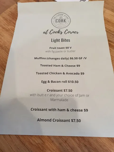 Cork at Cooks Corner