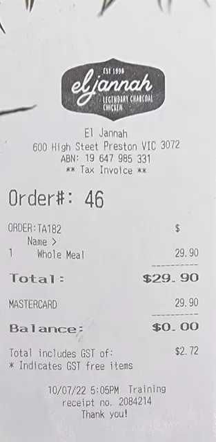 El Jannah Chicken Preston