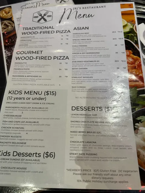 JBJ's Restaurant - Taylors Lakes Hotel