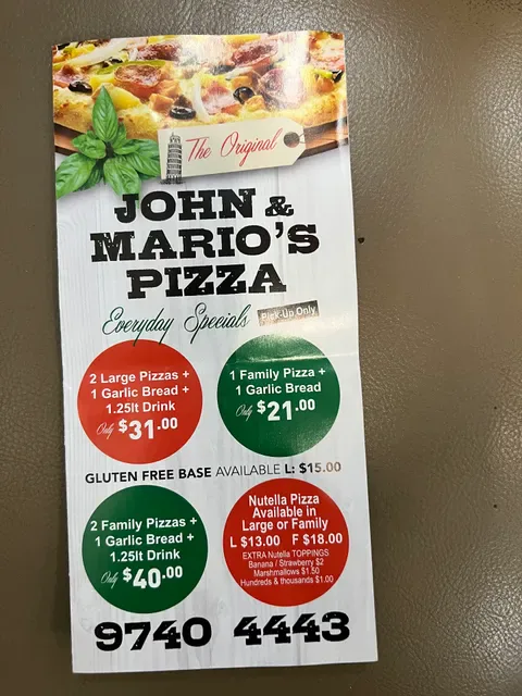 John & Mario's Pizza