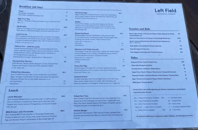 Left Field Cafe Carnegie
