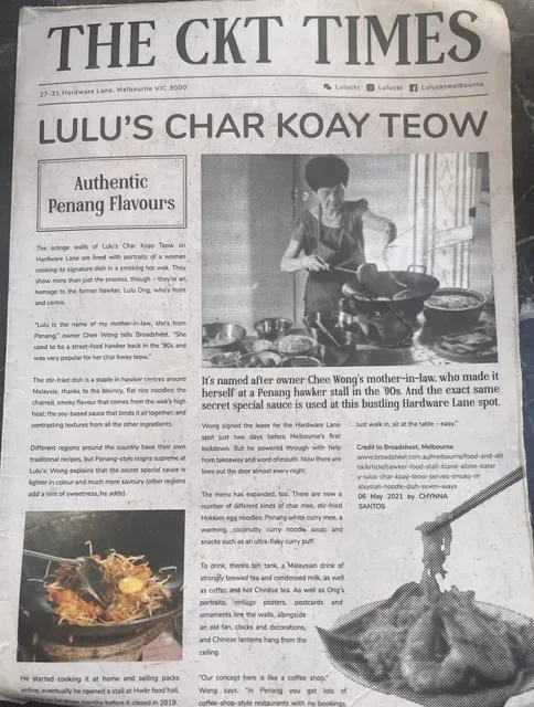 Lulu’s Malaysian Hawker Melbourne