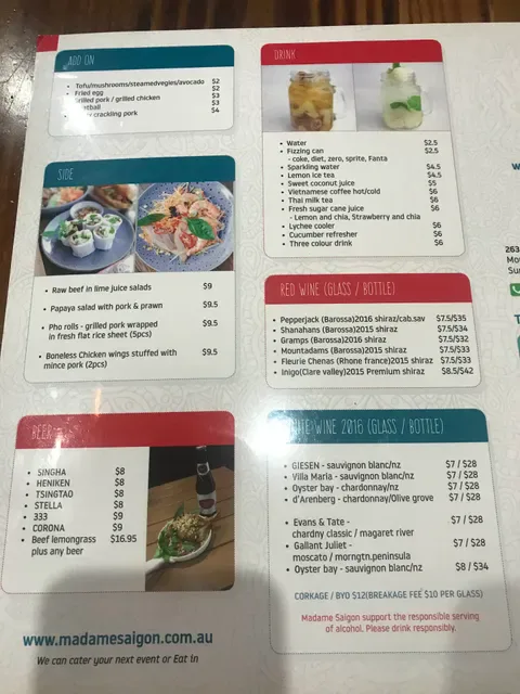 Madame Saigon Vietnamese Restaurant