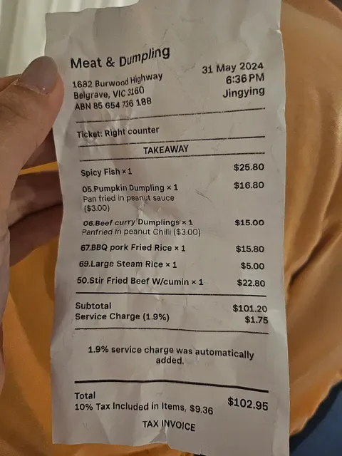 Meat & Dumpling Belgrave