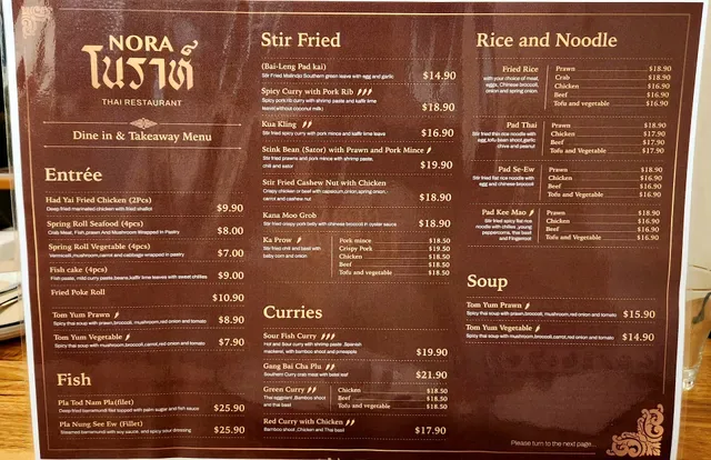 Nora Thai Restaurant South Yarra