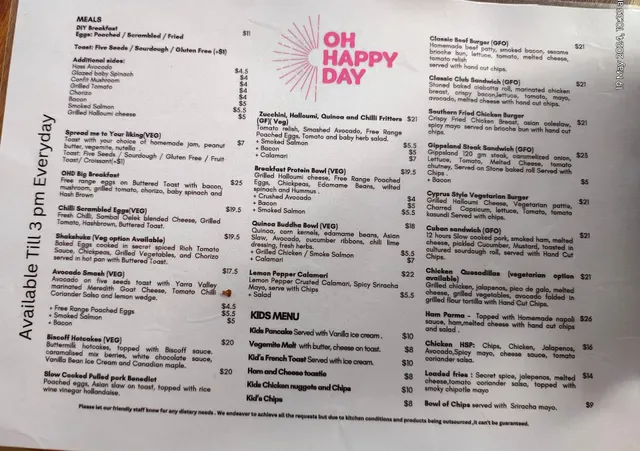Oh Happy Day Cafe