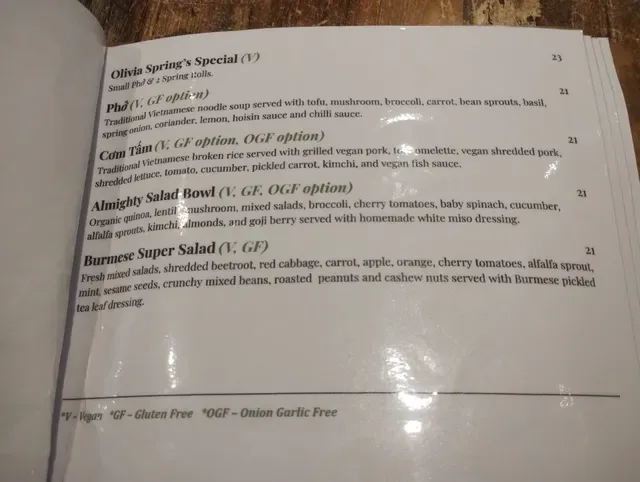 Olivia Spring Cafe