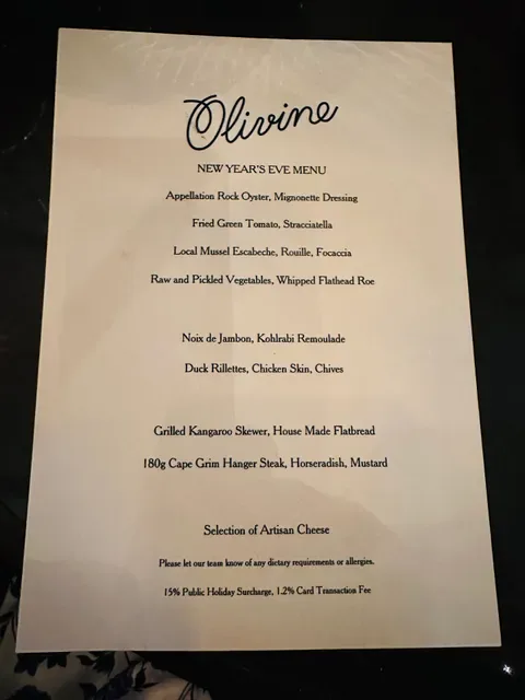 Olivine Wine Bar at Pentridge