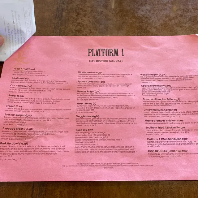 Platform 1 Cafe