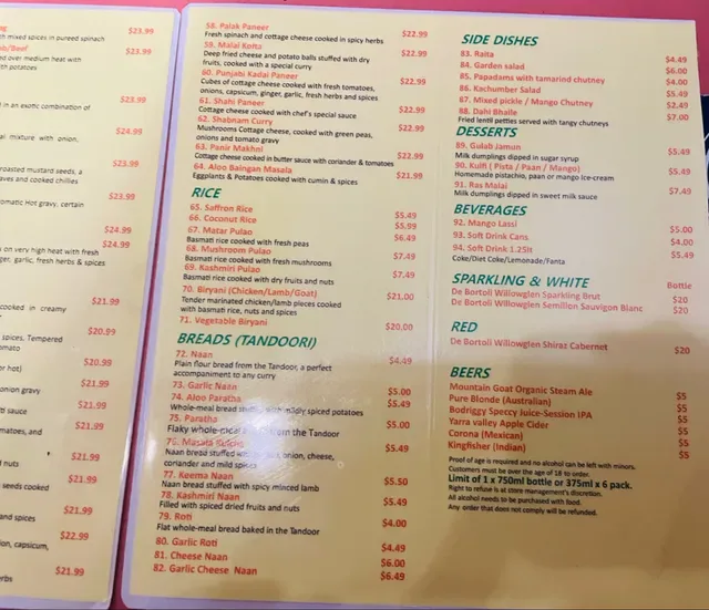 Punjabi Curry Cafe Collingwood