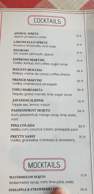 Sassy Italian Restaurant