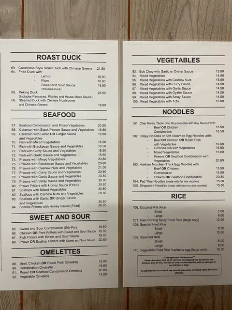 Sun & Mei Chinese and Thai Restaurant