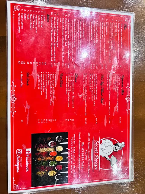The Secret Recipe, Indian Fusion Restaurant