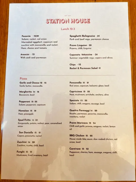 Station House Pizzeria