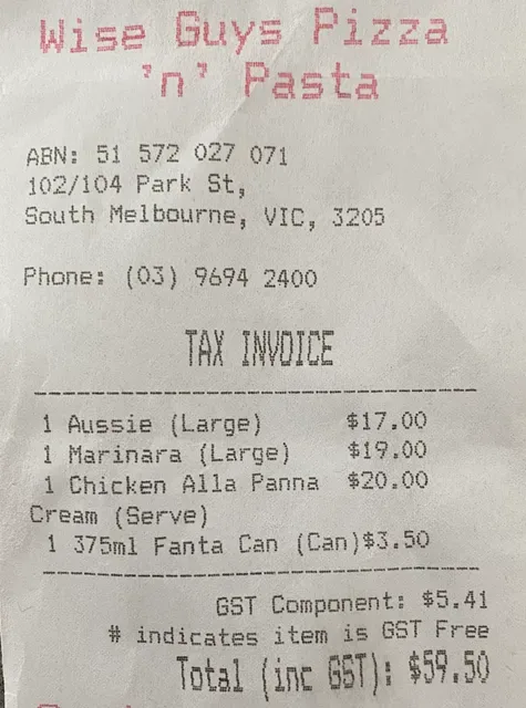 Wise Guys Pizza 'n' Pasta
