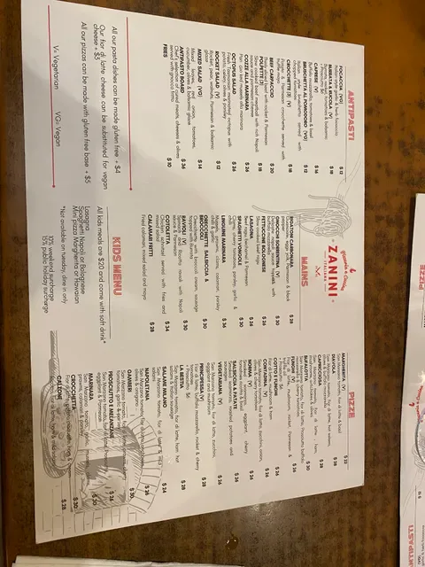 Zanini Pizzeria & Cucina Italiana - Elwood