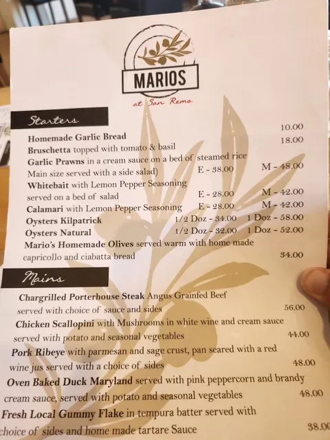 Mario's at San Remo
