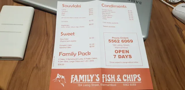 Family fish & chips Warrnambool