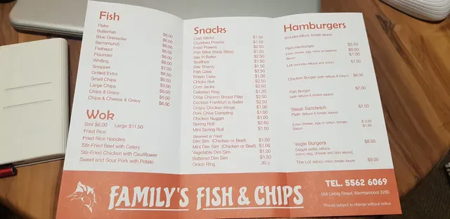 Family fish & chips Warrnambool
