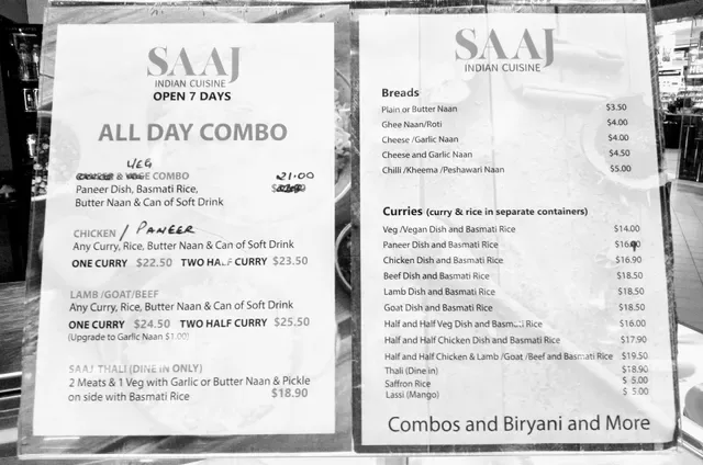 Saaj Indian Cuisine