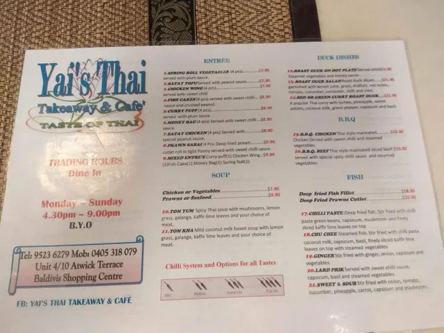 Yai’s Thai Takeaway & Cafe