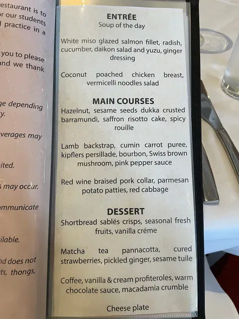 Bentley Pines Training Restaurant