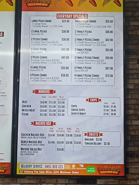 Carramar Pizza and Kebab House