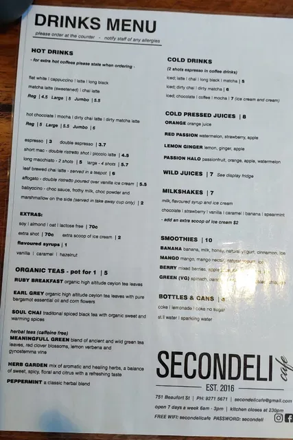 Secondeli Cafe
