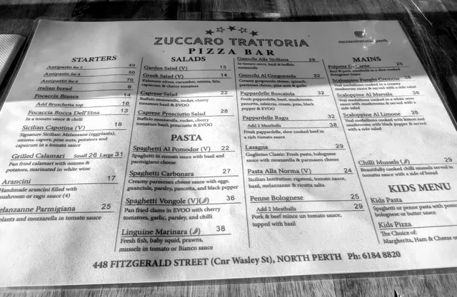 Zuccaro Trattoria Pizza Bar