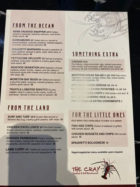 The Cray Seafood & Grill Restaurant Rockingham