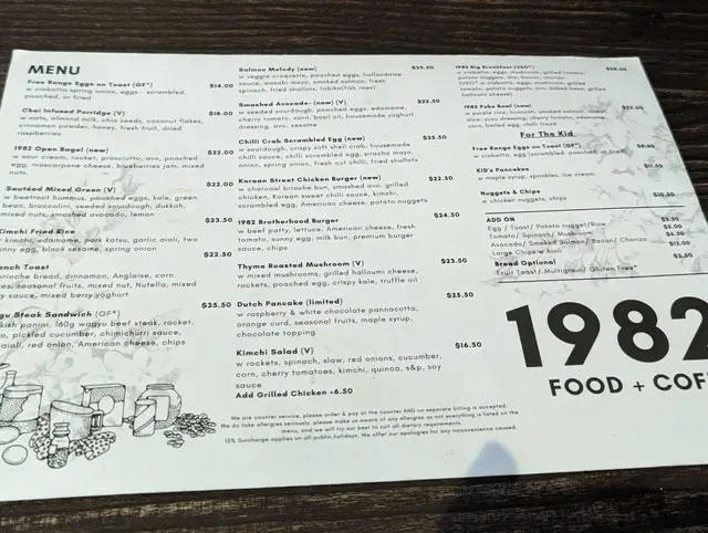 1982 Food + Coffee