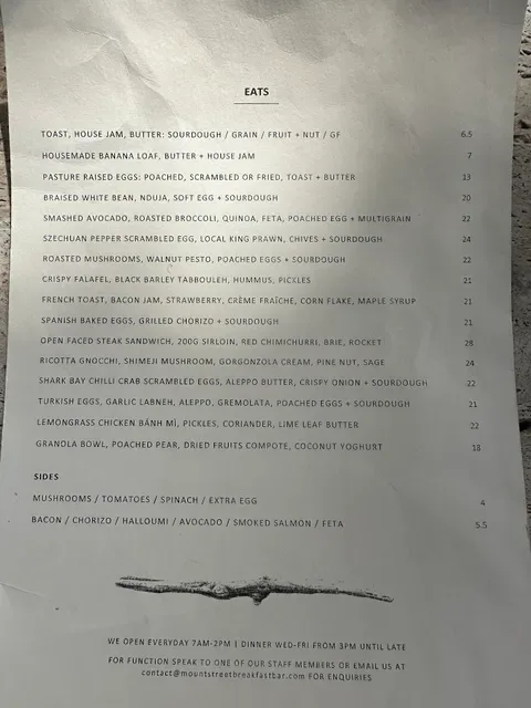 Mount Street Breakfast Bar
