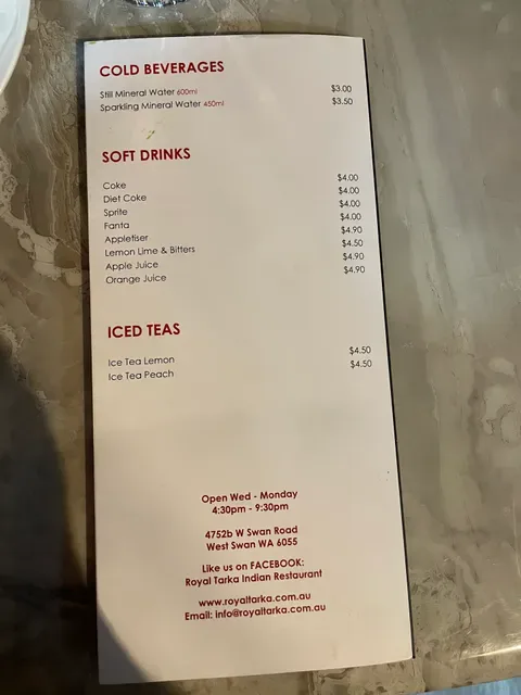 Royal Tarka Indian Restaurant