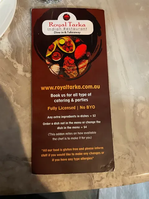 Royal Tarka Indian Restaurant