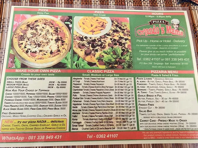 Orlando's Mama Pizza Garden