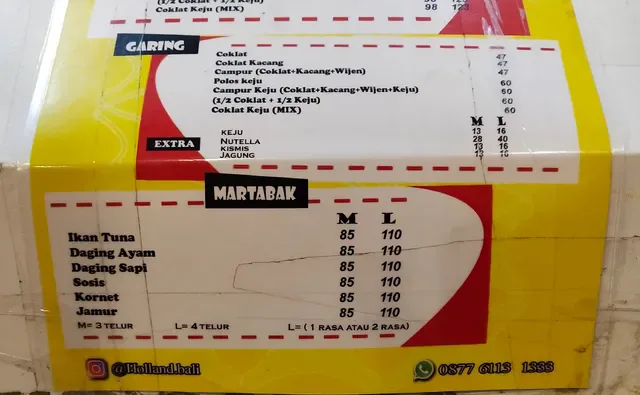 Holand Martabak Terang bulan