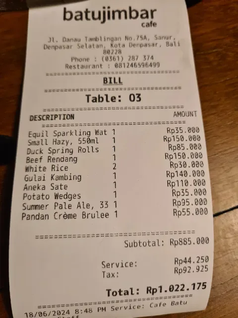 Batujimbar Cafe
