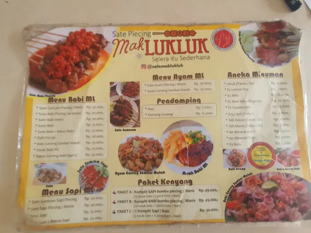 Sate Plecing Mak Lukluk