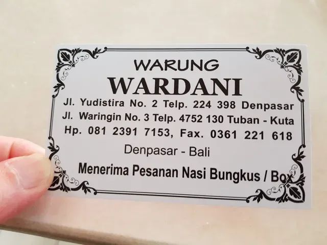 Warung Wardani - Yudistira, Denpasar