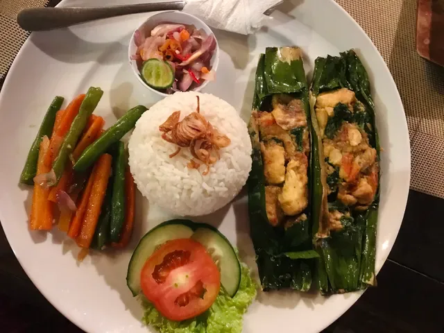 Tropical sunset cafe